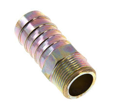 G 3/4'' Macho x 25mm Acero zincado Lengüeta de manguera 25 Bar