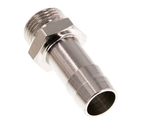 G 3/8'' Macho x 13mm Latón Niquelado Llave de manguera 16 Bar [2 Piezas]