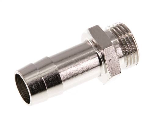 G 3/8'' Macho x 13mm Latón Niquelado Llave de manguera 16 Bar [2 Piezas]