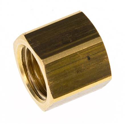 Tuerca de racor de latón 4/6mm (G1/4'') L15.5mm [5 Piezas]