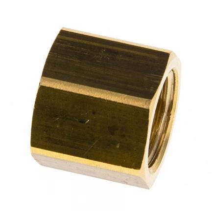 Tuerca de racor de latón 4/6mm (G1/4'') L15.5mm [5 Piezas]