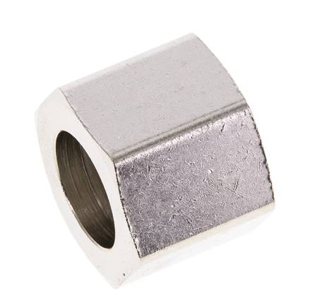 9mm (G1/4'') Tuerca de Unión de Latón Niquelado L15.5mm [5 Piezas]