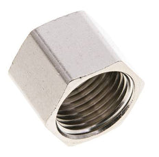 9mm (G1/4'') Tuerca de Unión de Latón Niquelado L15.5mm [5 Piezas]