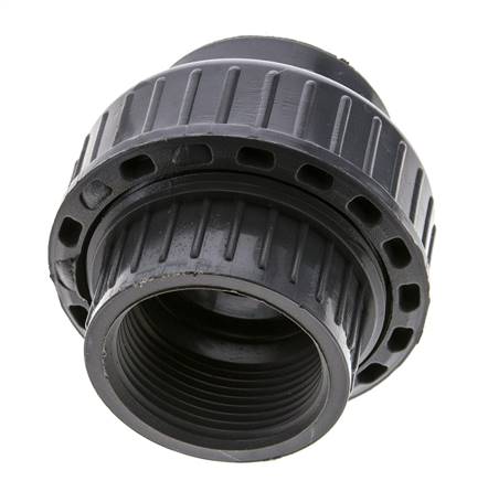 Conexión Hembra de Unión de PVC Rp (rosca interna cilíndrica) 1 1/4'' FKM