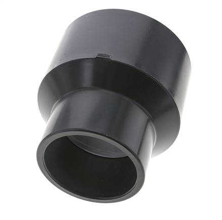Adaptador reductor de PVC de 110 a 75 mm