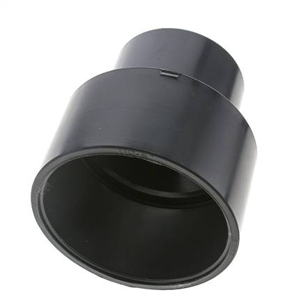 Adaptador reductor de PVC de 110 a 75 mm