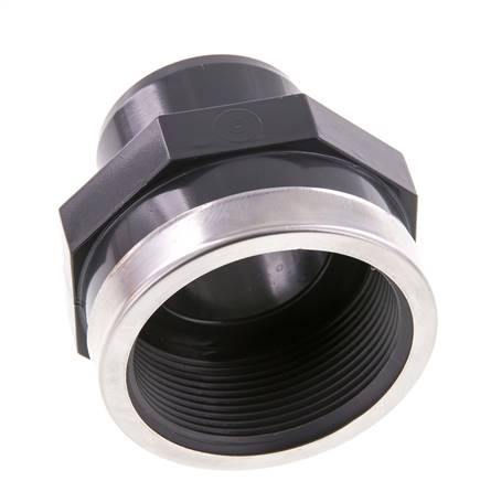 Conexión de PVC Macho 50mm x Hembra Rp (rosca interna cilíndrica) 2''