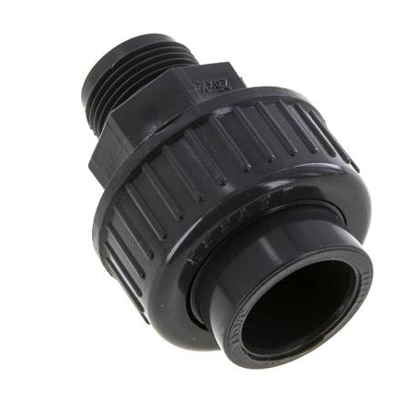 Conexión de Unión Hembra de PVC de 25mm x Macho R 3/4'' FKM