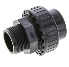 Conexión de Unión Hembra de PVC de 40mm x Macho R 1 1/4'' FKM