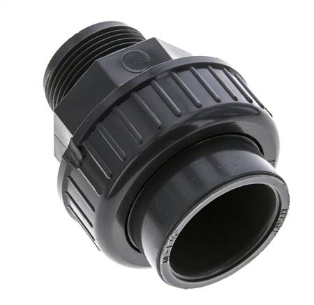 Conexión de Unión Hembra de PVC de 40mm x Macho R 1 1/4'' FKM
