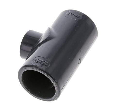 Racor en T reductor de PVC de 32 a 20 mm [2 piezas]