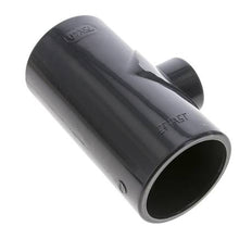 Conexión en T reductor de PVC de 75 a 40 mm