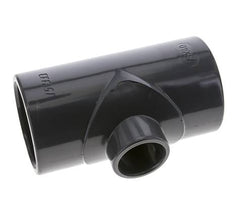 Conexión en T reductor de PVC de 75 a 40 mm