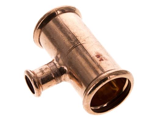 Tee Press Fitting - 15mm Hembra y 35mm - Aleación de cobre