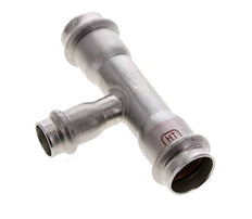 Tee Press Fitting - 15mm Hembra & 22mm - Acero Inoxidable