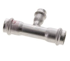 Tee Press Fitting - 15mm Hembra & 22mm - Acero Inoxidable