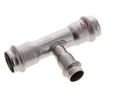 Tee Press Fitting - 15mm Hembra & 22mm - Acero Inoxidable