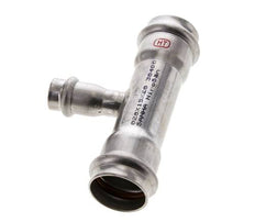 Tee Press Fitting - 15mm Hembra y 28mm - Acero inoxidable
