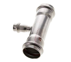 Tee Press Fitting - 15mm Hembra & 35mm - Acero Inoxidable