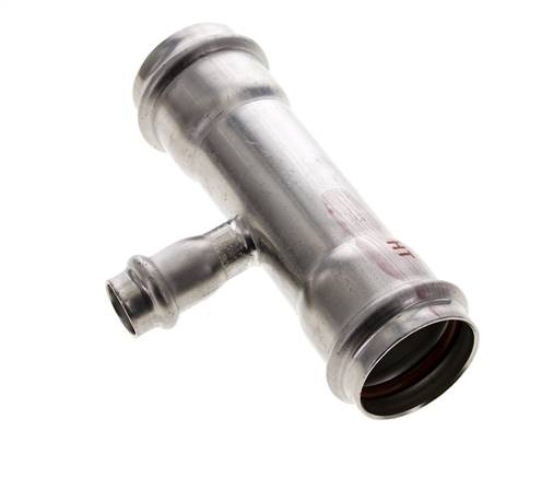 Tee Press Fitting - 15mm Hembra & 35mm - Acero Inoxidable