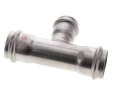 Tee Press Fitting - 28mm Hembra & 35mm - Acero Inoxidable