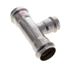 Tee Press Fitting - 28mm Hembra & 35mm - Acero Inoxidable