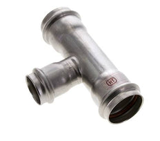 Tee Press Fitting - 28mm Hembra & 35mm - Acero Inoxidable