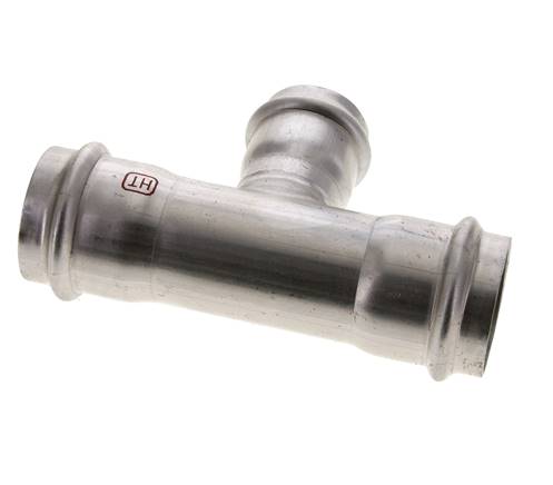 Tee Press Fitting - 35mm Hembra y 42mm - Acero inoxidable