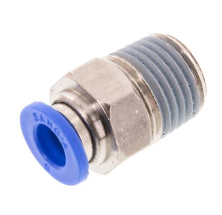 Racor de 6mm x R1/4'' con rosca macho Latón/PA 66 NBR [5 piezas]