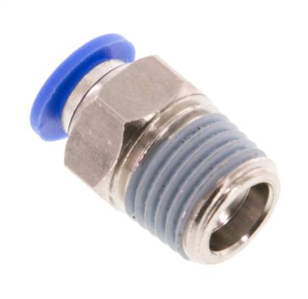 Racor de 6mm x R1/4'' con rosca macho Latón/PA 66 NBR [5 piezas]