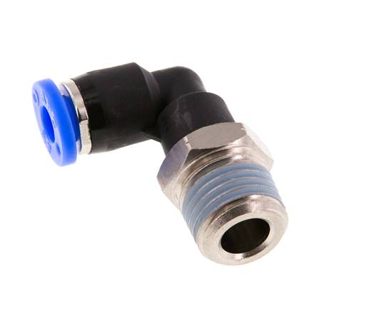 Codo de 90 grados 3/16'' x 1/4'' NPT con rosca macho Latón/PBT NBR giratorio [2 piezas]