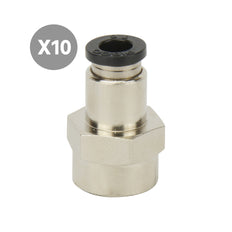 4mmxRc1/8'' Hembra Recto Push Fit [10 piezas]
