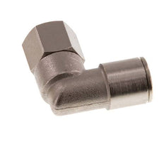 Codo de 90 grados 10mm x G1/4'' con rosca hembra Latón NBR Giratorio