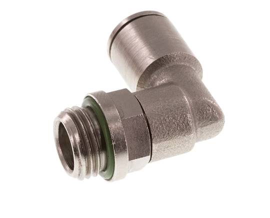 Codo de 90 grados 8mm x G1/4'' con rosca macho de latón FKM giratorio [2 piezas]