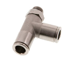 Racor en T en ángulo recto de 8mm x G1/8'' con rosca macho Latón NBR Giratorio