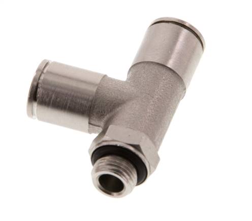 Racor en T en ángulo recto de 8mm x G1/8'' con rosca macho Latón NBR Giratorio