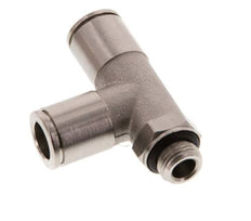 Racor en T en ángulo recto de 8mm x G1/8'' con rosca macho Latón NBR Giratorio