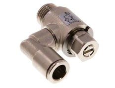 Válvula de control de flujo Meter-In Giratoria 8 mm - G1/4'' Tornillo ranurado de latón