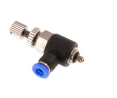 Codo de salida del silenciador de control de flujo 3 mm - M3 Latón/PBT