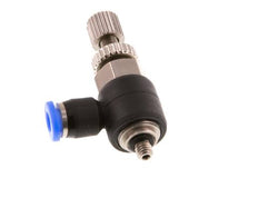 Codo de salida del silenciador de control de flujo 3 mm - M3 Latón/PBT