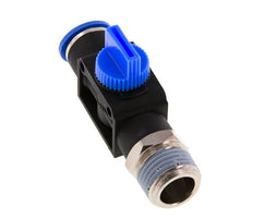 Válvula manual de cierre de 3/2 vías de 12 mm - R1/2'' de plástico/latón Válvula lateral del tubo