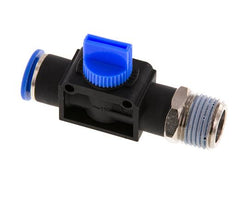Válvula manual de cierre de 3/2 vías de 12 mm - R1/2'' de plástico/latón Válvula lateral del tubo