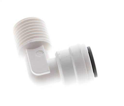 Codo de 90 grados 6mm x R1/4'' con rosca macho POM EPDM [5 piezas]