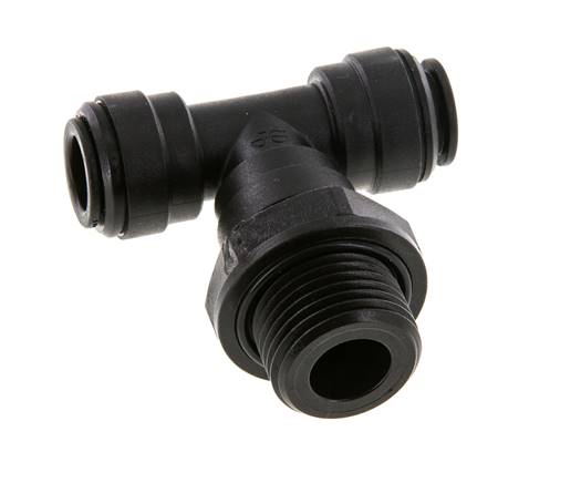 Racor en T de 10mm x G1/2'' con rosca macho Latón NBR Giratorio