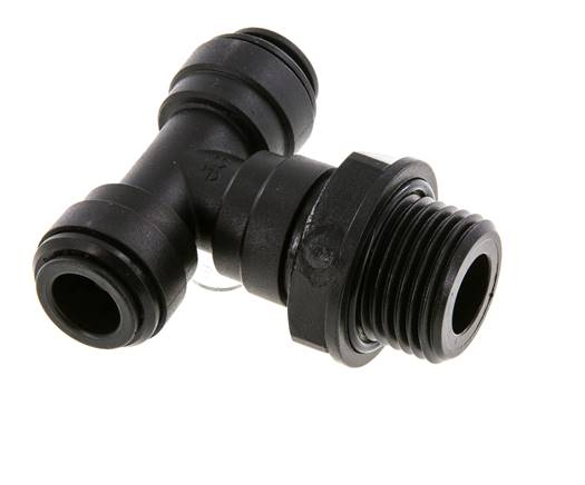 Racor en T de 10mm x G1/2'' con rosca macho Latón NBR Giratorio