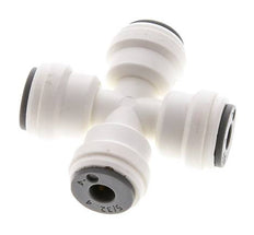 Racor en cruz de 5/32'' POM EPDM FDA [2 piezas]