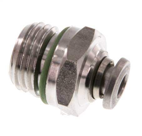Racor de 4mm x G1/4'' con rosca macho Acero inoxidable FKM