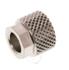 Tuerca de Latón Niquelado 6x4mm (M10x1) [20 piezas]