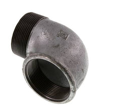 Rp 2'' x R 2'' F/M Codo de 90 grados de hierro fundido galvanizado 25 Bar