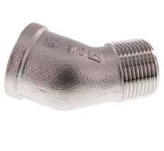 Rp 3/4'' x R 3/4'' F/M Codo de 45 grados de acero inoxidable 16 Bar